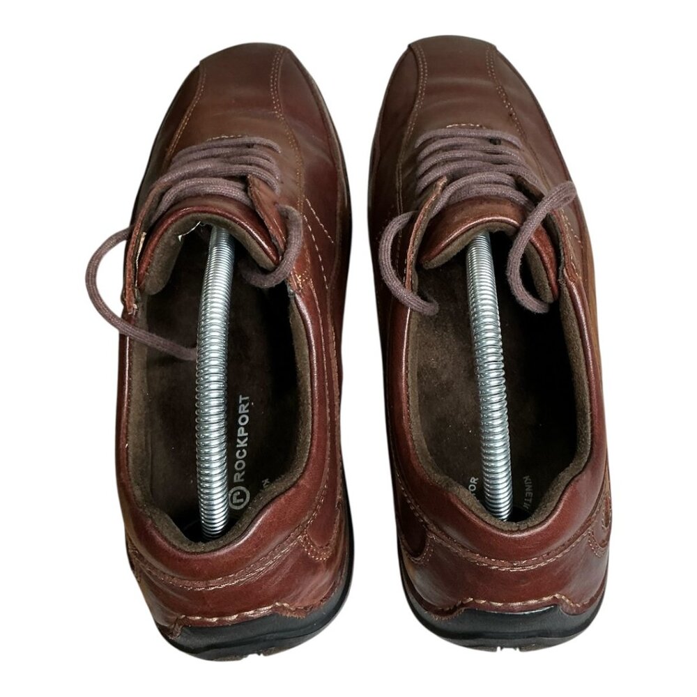 Rockport Men's Brown Leather Casual Oxford Style Sneaker Size 8 1/2 - Picture 6 of 10